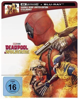 Produktbild von Deadpool & Wolverine UHD BD (Lim. Steelbook 'Deadpool')