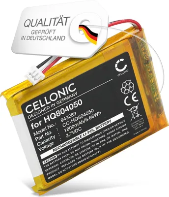 Produktbild von CELLONIC 1x Akku für Babyphone Kompatibel mit Babysense V43, HQ804050 - (1800mAh, 3.7V)