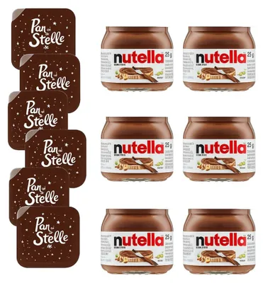 Produktbild von Nutella Mini Creme 6x25g Pan di Stelle Creme 6x15g Set