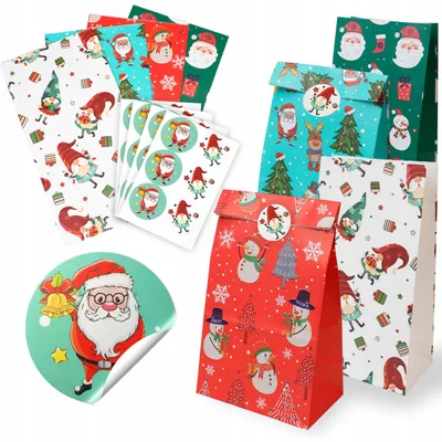 Produktbild von Allbag Weihnachts Geschenkverpackung Papierbeutel für Süßigkeiten