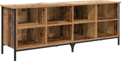 Obrázek produktu pro vidaXL Botník z regenerovaného dřeva 131 x 35 x 50 cm kompozitní dřevo a železo