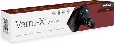 Productafbeelding van Verm-X natuurlijke pellets tegen darmparasieten voor paarden, 250 gram