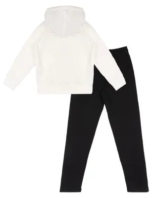 Produktbild von Mädchen-Winteroverall mit Kapuze und Reißverschluss, lässiger Stil