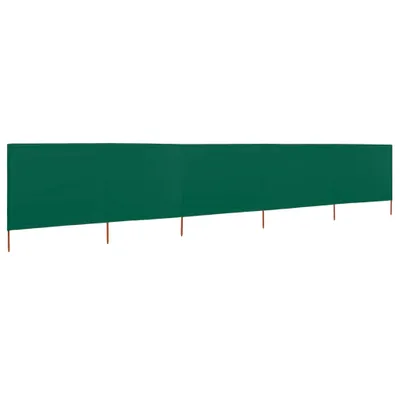 Image de vidaXL Tissu brise-vent 5 pièces 600 x 80 cm vert