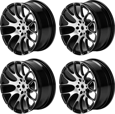 Imagen del producto de 4 unidades de bujes para ruedas de coche a control remoto, fabricados en aleación de aluminio, con un diámetro de 52 mm, compatibles con el coche a control remoto Tamiya TT-01 a escala 1/10. Color: