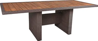 Produktbild von Gartentisch ESSEN - Akazie, Weidengrau, 100x220x75cm | Terrassentisch Wetterfest Outdoor Tisch