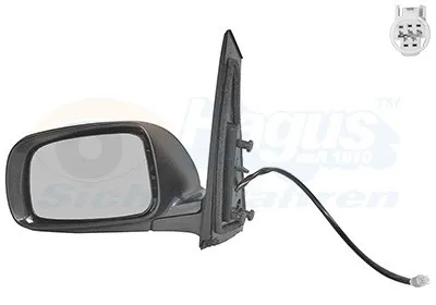 Produktbild von VAN WEZEL 5466807 Außenspiegel Seitenspiegel Links für TOYOTA PRIUS Liftback (NHW20) Konvex Beheizt