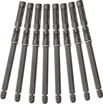Produktbild von 8 Stück Verdeckte Schwimmende Regalhalterungen – Unsichtbare Wandhalterungen für DIY-Regale, 10 x 100 mm Ideal für Zuhause