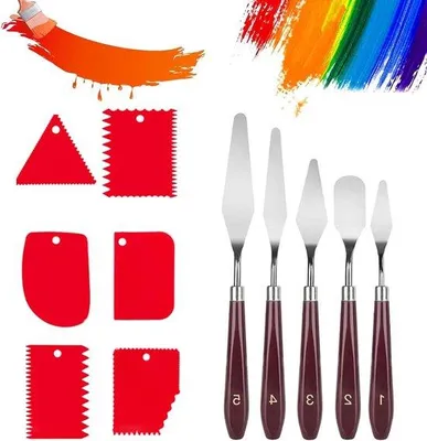 Image de Coffret de 11 couleurs acryliques et à l'huile pour toile
