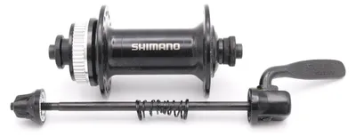 Image de Moyeu avant Shimano HB-MT200 Center-Lock, noir, aluminium, acier, serrage rapide