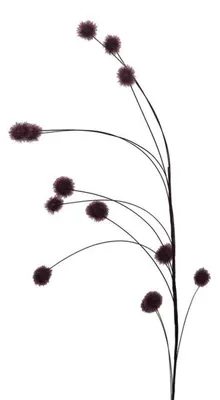 Produktbild von Kunstpflanze KLETTENZWEIG ca. 113cm LILA