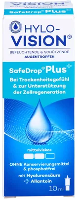 Immagine prodotto di HYLO-VISION SafeDrop Plus gocce oculari idratanti e protettive, soluzione da 10 ml
