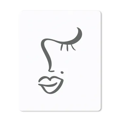 Produktbild von MuchoWow® Mauspad Mousepad Frau - Gesicht - Abstrakt 30x40 cm - Mousepads - Maus Mat - Pad - Mausunterlage - Mausmatten