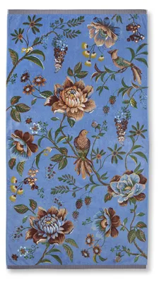 Produktbild von PIP Studio Strandtuch PIP Secret Garden Blue 100x180 Blau