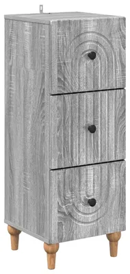 Obrázok produktu pre vidaXL Komoda, sivá Sonoma, 33 x 34,5 x 90 cm, drevotrieska