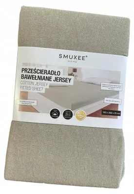 Produktbild von Smukee Baumwolle Jersey Spannbettlaken Grau 160x200 cm