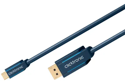 Produktbild von clicktronic Adapterkabel USB-Cauf DisplayPort 1 m (1er Faltschachtel)
