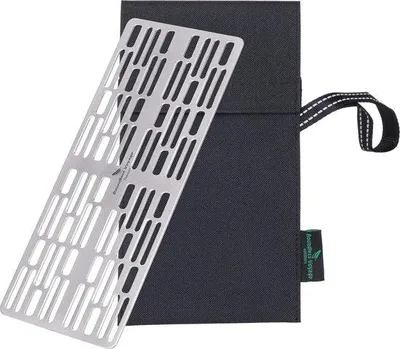 Image de Grille de cuisson légère en titane pour l'extérieur, idéale pour le camping et les barbecues, 50 cm