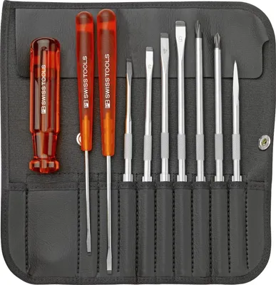 Produktbild von Swiss Tools Wechselklingen-Satz 10-teilig in Rolltasche