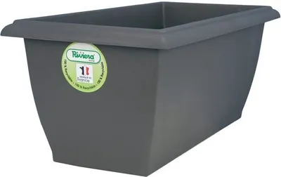 Obrázok produktu pre Kvetináč Riviera Evolution, 78,5 x 39 x 31,5 cm, 64 l, odolný voči mrazu a UV žiareniu, sivý