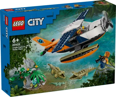 Immagine prodotto di LEGO City Jungle Explorer Seaplane, giocattolo per bambini, giocattolo della giungla con minifigure, giocattolo esploratore per ragazze e ragazzi dai 6 anni in su 60425