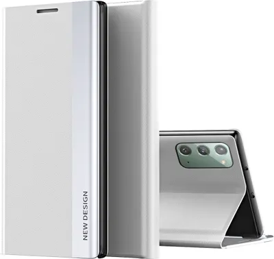 Immagine prodotto di Custodia Galaxy Note 20, Custodia magnetica in Finto cuoio con funzione stand per Samsung Galaxy Note 20 Bianco