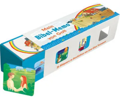 Produktbild von Memo-Spiel Bibel-Memo, 36 Bildpaare, 72 Karten, für 2-8 Spieler, ab 4 Jahren