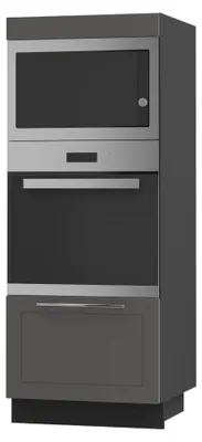 Immagine prodotto di Armadio forno KVANTUM a estrazione parziale 60cm corpo e frontale colore selezionabile (Q-D5AM/60/154),grafite opaco,nero