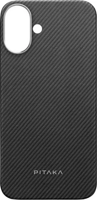 Obrázek produktu pro Pitaka Ultra-Slim Case, Black/Grey Twill - iPhone 16 Plus