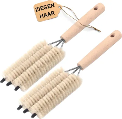 Image de Novaliv 2x brosse pour radiateur radiateur à ailettes Brosse de nettoyage pour radiateur 25x8x3cm IDEAL comme chauffage Brosse de nettoyage à ailettes Fourche triple de radiateur Plumeau dustoff