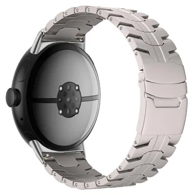 Image de Bracelet intelligent en alliage de titane, avec fermoir en acier, compatible avec la montre Google Pixel Watch 4 et 3 (45 mm)