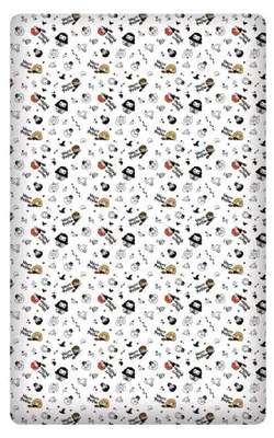 Produktbild von Harry Potter Spannbettuch 90 x 200 cm - Weiß