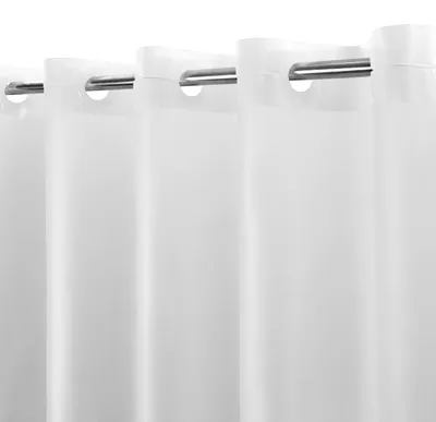 Image de Omgoods - Rideau de douche en PEVA sans crochets, 180 x 183 cm