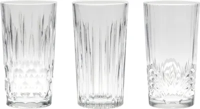 Immagine prodotto di Set di bicchieri Excellent Houseware, vetro resistente al calore, 7x13 cm, 260 ml, trasparente
