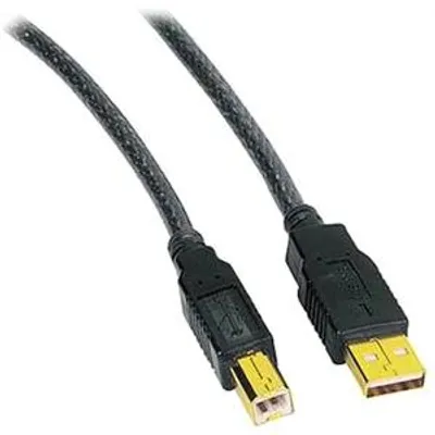Produktbild von Hama 046771, 1,8 m, USB A, USB B, USB 2.0, Männlich/Männlich, Schwarz