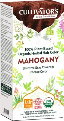Obrázek produktu pro Organická barva na vlasy - mahagon 100 g
