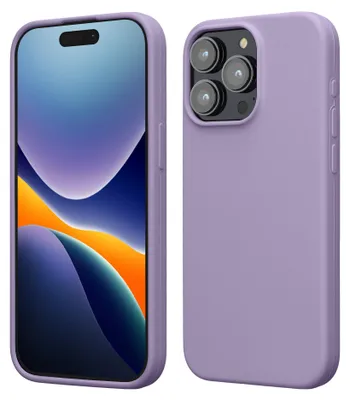Produktbild von kwmobile Handyhülle für iPhone 15 Pro Max Hülle, für iPhone 15 Pro Max Case - Hülle Silikon - kabelloses Laden - Veilchen Lila