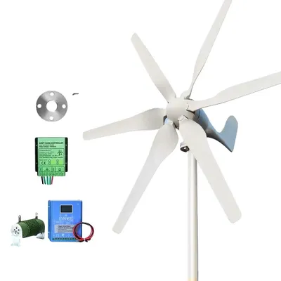 Obrázok produktu pre Veterná turbína, vysoká účinnosť, kompatibilita s off-grid systémami, s hybridnou riadiacou jednotkou, 3000W, 12V