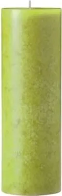 Produktbild von 4 Cloud durchgefärbte handgegossene Stumpenkerzen 18 x 6,5 cm Grün Original Kopschitz Kerzen, Kerzen mit besonderer Struktur
