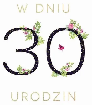 Image de Carte de vœux avec un cristal Swarovski « 30e anniversaire »