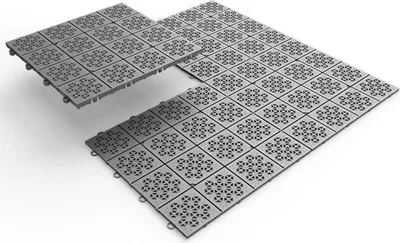 Obrázok produktu pre Dlažba na terasu plastová ATENA 30 x 30 cm 11 ks 1m2, šedá 60173