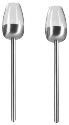 Produktbild von MAXXMEE Solar-Fackel 2er-Set - silber