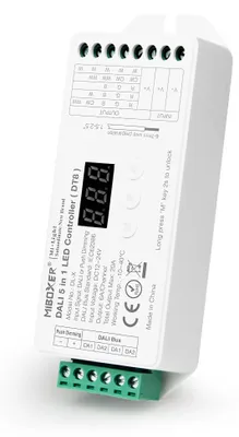 Produktbild von MiBoxer DL-X DALI 5-in-1 LED-Controller DT8 – Konstantspannung, 12–24 V DC, 6 A/Kanal, max. 20 A