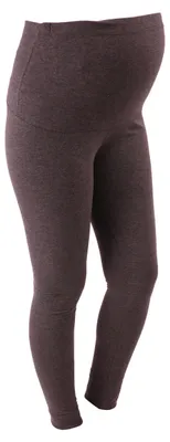Immagine prodotto di Leggings premaman sopra il pancione – abbigliamento premaman, coprenti, grigio scuro, taglia M