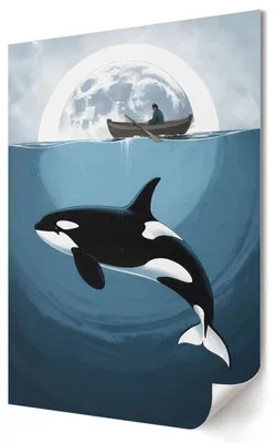 Produktbild von Mondabenteuer- Kunstdruck A2 (42x59 cm) - Klassisch, minimalistisch, künstlerisch- Wandbild für Wohnzimmer Schlafzimmer & Flur, Modernes Poster Wanddeko, Ungerahmt