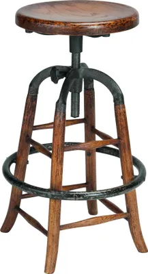 Immagine prodotto di Signature - Sgabello da bar in rovere massello e metallo