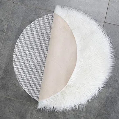 Productafbeelding van Antislipmatten voor de bagageruimte - Universele antislipmat voor de laadvloer - Diameter 110 cm - Wit
