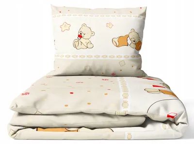 Immagine prodotto di Set Biancheria da Letto per Lettino 90 × 120 cm + Federa 40 × 60 cm – 100% Cotone per Neonato e Bambino