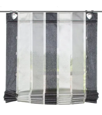 Produktbild von Home Wohnideen Bändchenrollo Längsstreifen 1 teilig 130 x 60 cm Anthrazit