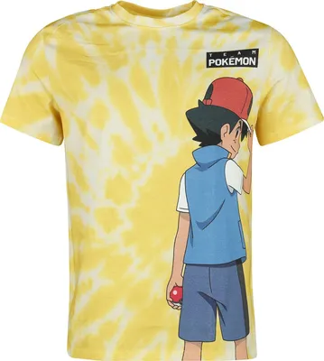 Immagine prodotto di Maglietta Pokémon - Ash e Pikachu (stampa in quadricromia) L